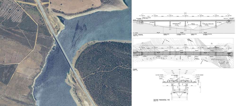 LAV Madrid - Galicia. Tramo: La Hiniesta - Perilla de Castro. Viaducto sobre el embalse de Ricobayo